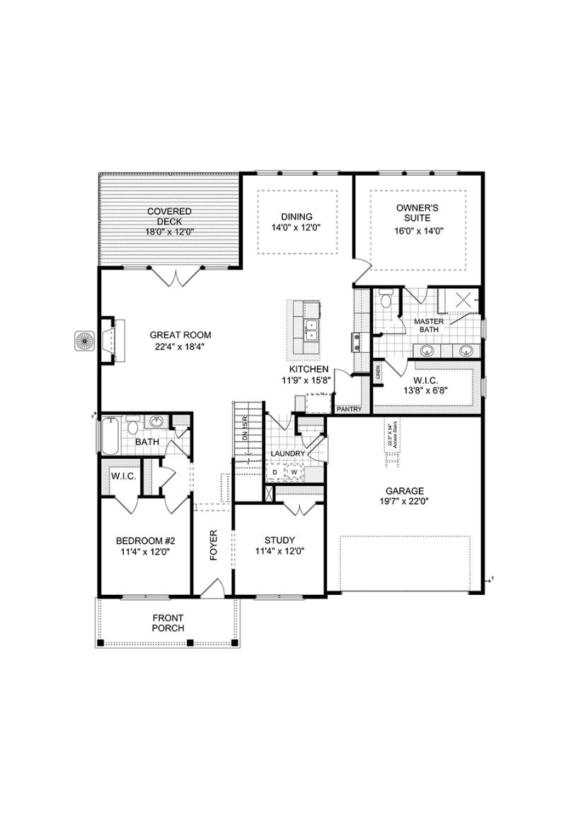 Windsong Manor Ranch Home Plans in Dallas GA Emerson